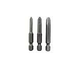 Felo 0715731305 Phillips Industrial Bit - on Card (3 Pack), Sizes: PH1, PH2, PH3, Length 2' [並行輸入品]