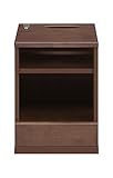 大川家具 関家具 ナイトテーブル ロータイプ ブラウン色 207204