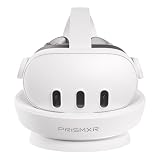 「全新 PRISMXR VR用充電ドック 磁気吸着式 Quest3と互換性ありドック同時充電 ヘッドセット＆コントローラー向け 急速充電ステーション 過負荷防止 マルチデバイス同時供給 充電式バッテリー2個付属 (充電器付属セット)