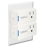スマートプラグ　WiFi コンセント　SDlife ソケット　家電アウトレットスイッチ　Alexa対応　ワイヤレスリモートコントロール　Android/iOS対応 (2個の装)