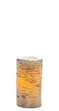 Candle Impressions 6 "タンBirch Flameless WaxピラーW / 5時間タイマー