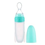 Mambobaby Baby Squeezing Feeding SpoonシリコントレーニングスクープライスCereal Food Supplement Feeder Feeding Bottle 