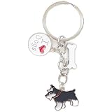 [emilystyle] ドッグキーホルダー 鈴付き ボーンチャーム付き 骨 キーリング チャーム お出かけ 鍵 アクセサリー 犬 ドッグ バッグ エミリースタイル