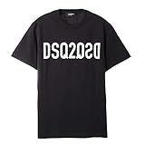 [ディースクエアード] 半袖Tシャツ DSQ2 T-Shirt S74GD0787 S22844 900 ブラック Mサイズ [並行輸入品]