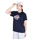 ジローム（GIRAUDM） ドライプラス プリント メッシュ 半袖Tシャツ CT4S0096-TR864-GRCD NVY （ネイビー/Ｓ/Lady's）