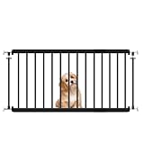 TSAYAWA ペットゲート 突っ張り 幅66-104cm 犬 ゲート ペット 柵 犬ゲート 犬用ゲート 小型犬 中型犬 室内 高さ44cm ブラック