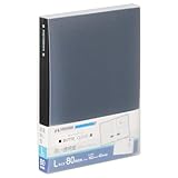 ハクバ (HAKUBA) ポケット式 アルバム ビュートクリア [Lサイズ80枚 ブラック] 写真収納 ポケット式 サックケース付 フォトアルバム ABTC-L80BK 4977187536119