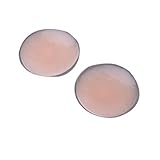 Undercover Reusable Silicone Adhesive Nipple Covers Breast Pads Gel Petals Pasties Bra Pad (4 pairs)