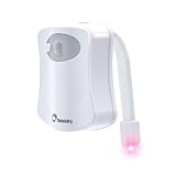 Motion Activatedトイレ夜ライトby diateklity – 2つのモード8色変更 – センサーLED Washroomナイトライト – Fits Anyトイレ 1 pc ホワイト D