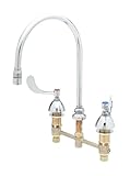 T & S真鍮b-2862-qt-ws医療蛇口with 8インチC / C、1 / 4 Turn Eternasグースネック、回転、1.5 GPMエアレーター