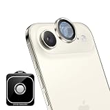 HeeNia iPhone Air 対応 カメラフィルム アルミ合金+9Hガラス素材 レンズフィルム 露出オーバー防止 傷防止 用 アイフォン 17 airカメラ保護 スクリーンプロテクター カメラレンズ保護フィルム iPhone 17 Air 5G 用 - ライトゴールド