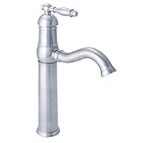 Dyconn Faucet VS1H08-CHR Otay Vessel/Bar/Bathroom Sink Single Handle Faucet, 12.5", Polished Chrome 