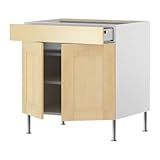 IKEA(イケア) FAKTUM イェデル バーチ 80 cm 79833310 ベースキャビネット/ 棚板/引き出し/扉2枚付、イェデル バーチ