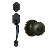 Design House 753681 Sussex Entry Handleset, 2-Way Latch, Ball Inside Trim, Oil Rubbed Bronze Finish 