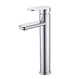 efluky Bathroom Vanity Sink Faucet Single Handle One Hole Basin Mixer Tap,High Body [並行輸入品]
