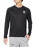 [アンダーアーマー] トレーニングT-シャツ UAアーマープリント ロングスリーブ Tシャツ メンズ Black / / Halo Gray SM