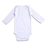 ロンパース Romperinbox ベビー ロンパース 赤ちゃん 肌着 長袖 ベビーボディスーツ 女の子 男の子 0～24ヶ月設 無地タイプ (18～24ヶ月, ホワイト)
