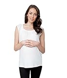 RIPE maternity ジュリーウーブントリムマタニティトップ サイズL ホワイト S6032