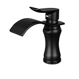 Rozin 滝 蛇口 洗面用 バスルームのシンクの混合栓 レトロスタイル オイルは青銅をこすり蛇口