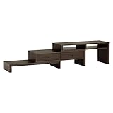 arne HANDSOME1100 2GATA テレビ台 コーナー 伸縮 日本製 完成品 ダークブラウン