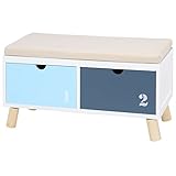 不二貿易 ベンチ ラナーク 引出し2杯 幅75cm 50659