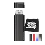 【Plus】Innokin Klypse Plus Pod Kit｜イノキン クリプス プラス｜キャップ付きPOD｜1800mAh大容量バッテリー｜FlavorKitchenオリジナルミニポーチ付属｜VAPE ベイプ 電子タバコ スターターキット (Midnight Black)