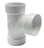 Canplas 192152L PVC DWV Sanitary Tee, 2-Inch, White by Canplas