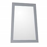 Bellaterraホーム9901-m-lg ladder-shape Framed mirror-manufactured wood-lightグレー