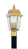 Designers Fountain 1556-PVD-PB Gladiator Post Lanterns, Brass Treated Polish [並行輸入品]