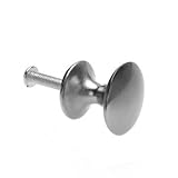 SODIAL(R)引き出し用の汎用ノブ　ラウンド　クロムメッキ　10件