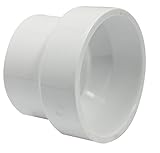 Canplas 193022 PVC DWV Reducing Coupling, 2 x 1-1/2-Inch, White by Canplas