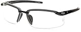 ES5 Reader Crossfire Safety Glasses Clear Diopter 2.5 Shiny Pearl Gray Frame by Crossfire