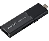 エレコム 外付けSSD USB3.2 Gen1 対応 スライド式 マニュアルQRシール付 500GB ブラック ESD-EWB0500GBKR