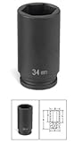 Grey Pneumatic GRE2730MD .5 in. Drive x 30mm Deep Spindle Nut