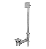 Jaclo 366 – 539-pb下部コンセントつま先コントロールSquare Tub Waste、光沢真鍮、Polished Brass