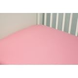 コットンソリッドベビーベッドシート( Set of 2 ) Color :ピンク