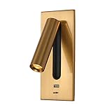 YYQIANG Hotel Engineering Reading LampヨーロッパルームベッドサイドベッドルームリビングルームCorridor Aeisle Bronze Embedded USBインターフェースLED読書壁ライトベッドサイド装飾照明Sconce リビングルーム、廊下の壁ランプ、読書を学ぶ (Color : Silver)