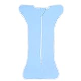 ocamo Sleepingバッグ、新生児ベビー毛布ソフトコットンおくるみラップ幼児 68CM (for 2-6 months) ブルー LSY-20180529-J68E9472560