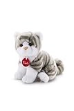 Trudy Kitten Brad Plush (24 cm, White/ Grey) by Trudi