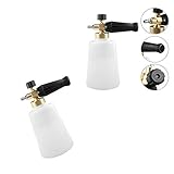 F Fityle 泡発生機　洗車フォーム　洗車ボトル　高圧洗浄ガン　スノー 　フォーム　調節可能なノズル　2本セット