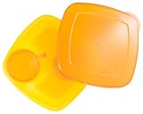 Compac Take A Dip 2the Side Container, Orange/Yellow, 2 Ounce by Compac Industries [並行輸入品]