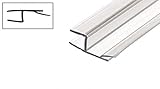 CRL Polycarbonate One Piece Strike and Door"h" Jamb With Vinyl Insert 180 Degree for 1cm Glass by CR