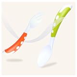 Du & HL Baby Eatingテーブルウェアベビー学習Out Practiceスプーンフォーク子トレーニングポータブルフォークスプーンフォークフォークスプーンフォーク C 6338757602