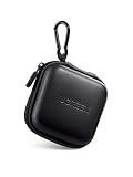 UGREEN イヤホンケース ケーブルカバー ミニボックス 内側ネットポケット付き 充電アダプタ USBメモリ Airpods Bose SD TFカード 鍵など対応 ブラック