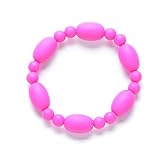 Glitter and Spice Adult Silicone Teething Bracelet Pebbles Pink [並行輸入品]
