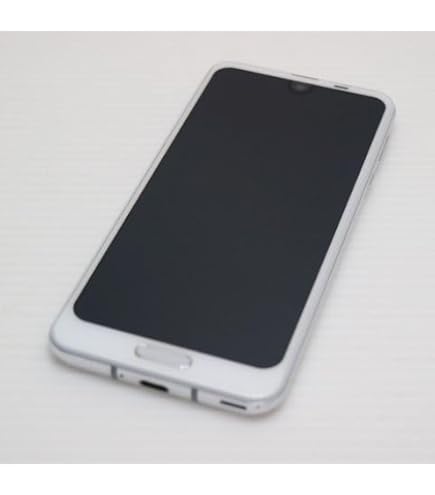 SHARP - 702 SIMフリー美品au AQUOS R2 SHV42 ホワイト SHV42 AQUOS R2 プラチナホワイト SIMフリー au 中古 スマホ