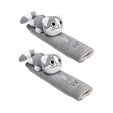 Itisyou シートベルトパッド 子供 シートベルト 補助 シートベルトカバー ショルダーパッド 可愛い 猫 動物 シートベルト 2個セット