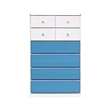 アルファタカバ ベビータンスシリーズ 75cm幅6段 シャスタ ブルー (パステル)