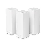Linksys(リンクシス) WHW0303 WiFi 5ホールホームメッシュシステム: トライバンド(867+867+400 Mbps)無線LANルーター3台パック(3年保証付き) - PS5、iPhone動作確認済、スマートテレビの接続用