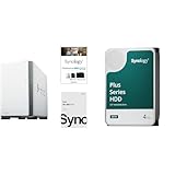 Synology NAS 2ベイ DiskStation DS223j & Synology HDD 4TB HAT3300-4Tx2台